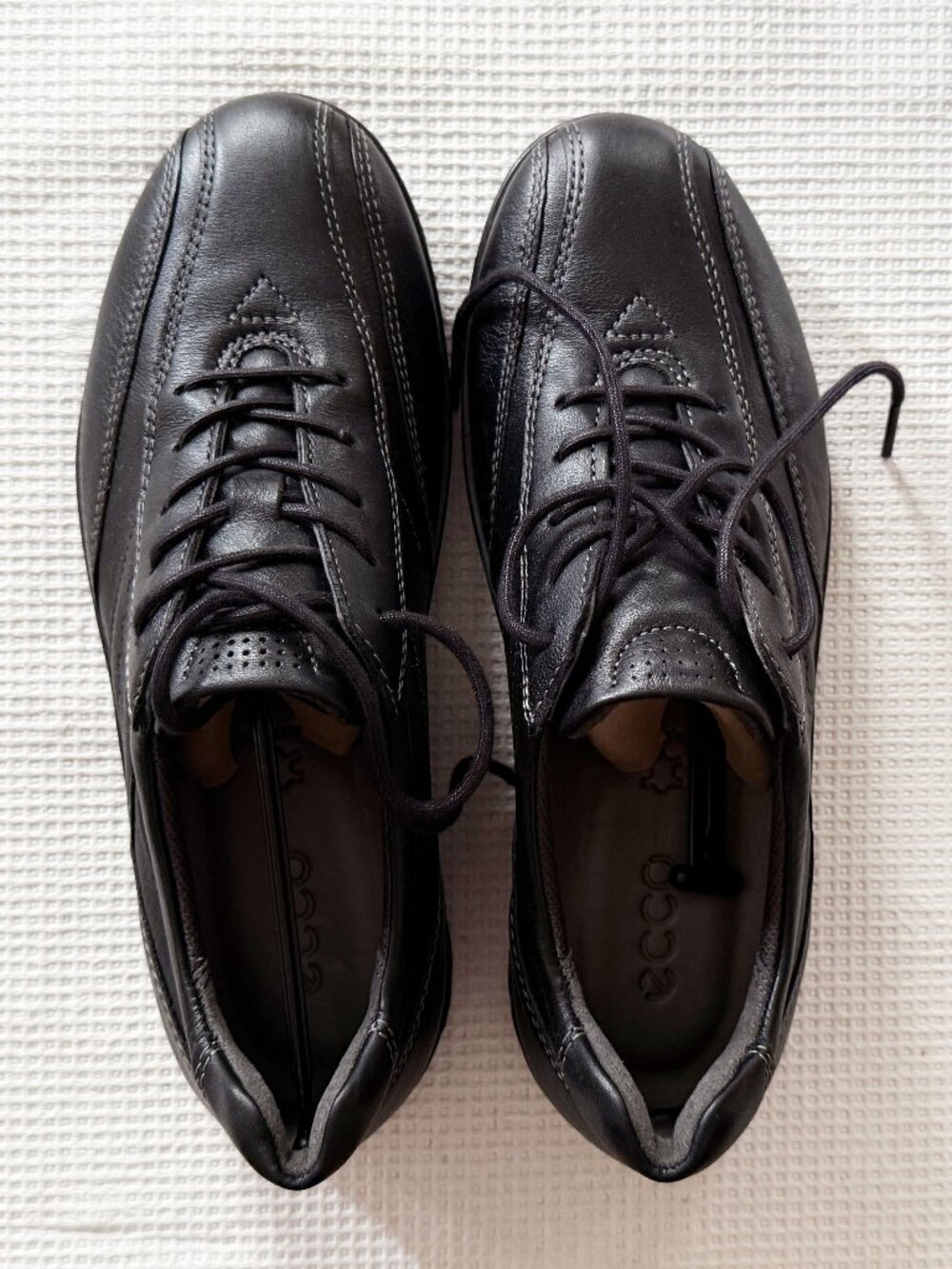 ECCO Sky Lace Women’s Black Leather Shoes – EU 36 / US 5–5.5 – New With Box